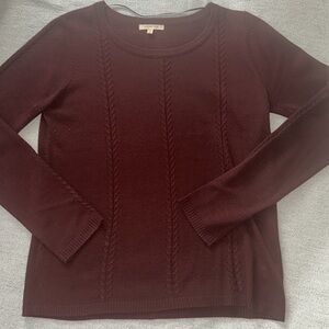Skies are blue XL Marroon l/s lightweight sweater